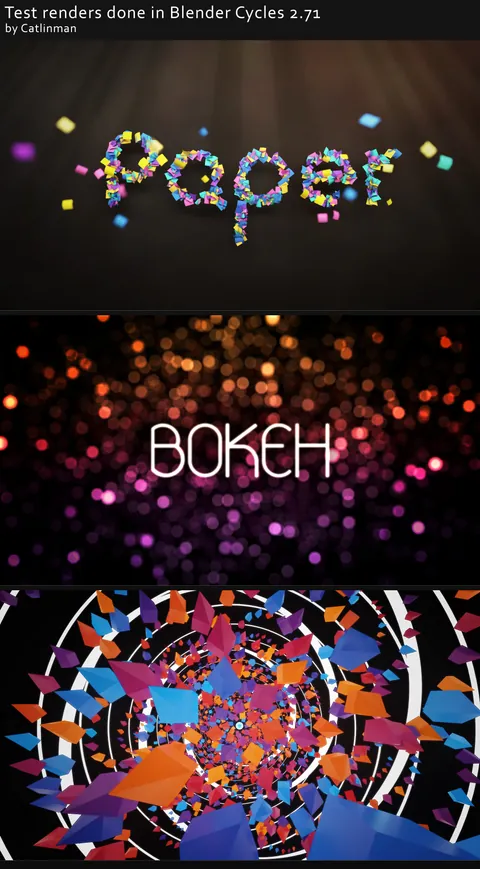 Blender Render Tests I